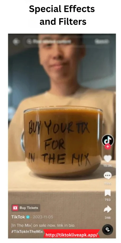 TikTok MOD APK v44.6.1(1M Followers/Unlimited Coins) 2026 5 TikTok Special Effects and Filters Screenshot