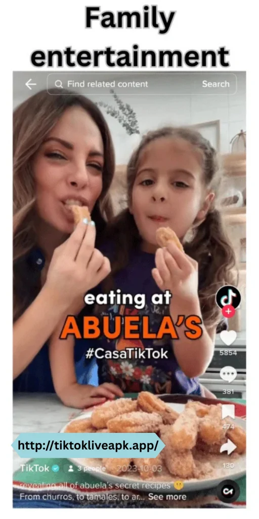 TikTok MOD APK v44.6.1(1M Followers/Unlimited Coins) 2026 8 Family Entertainment on TikTok Screenshot